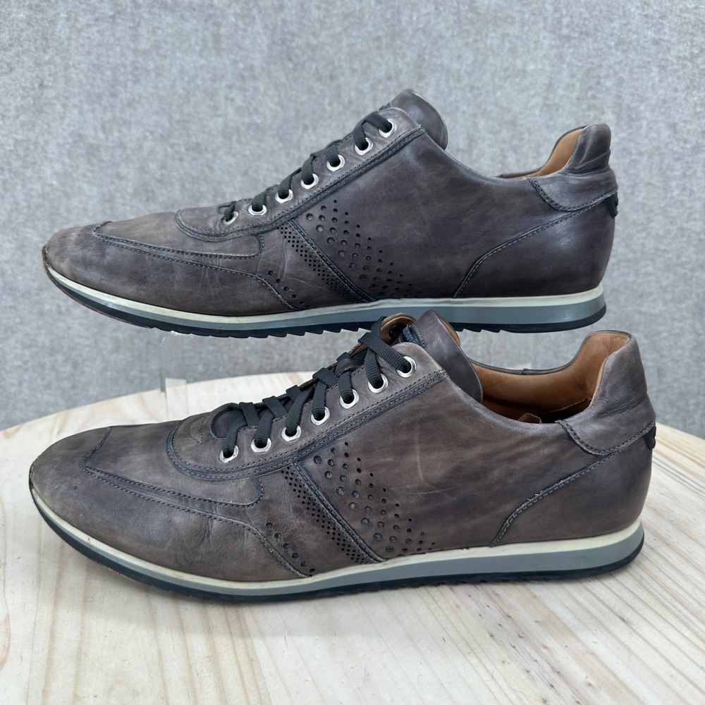 Magnanni Cristian Sneakers Mens 11.5 M Brown Leather Perforated Lace Up
